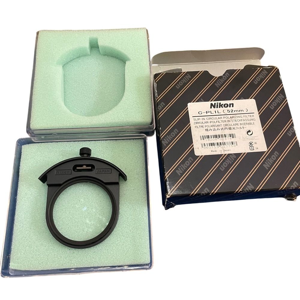 Nikon C-PL1L 52mm Slip-in Circular Polarizing Filter Japan Made With Box